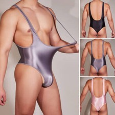 Men Shiny Glossy Thong