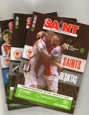 SET OF 3 ST.PATRICKS ATH PROGS AT HOME IN UEFA CONFERENCE LEAGUE 2025,MINT.