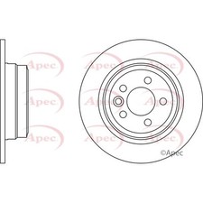 2x Brake Discs Solid For Rover