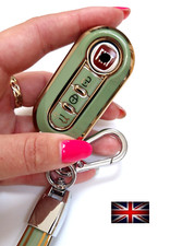 Key Cover For FIAT 500 PANDA PUNTO BRAVO STILO LANCIA 3 BUTTON Fob Case Remote 4