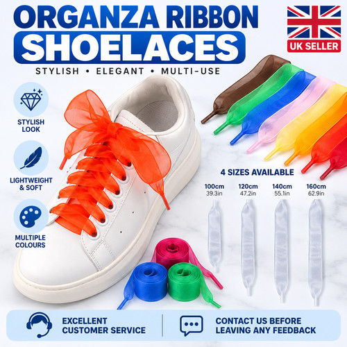 Silky satin ribbon shoelaces - silky,