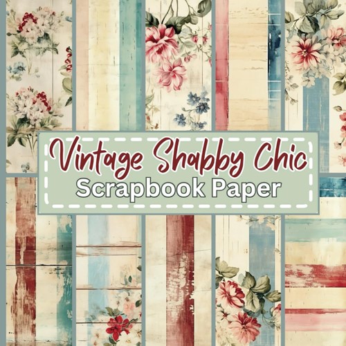 Vintage shabby chic scrapbook - shabby,