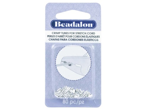 Beadalon silver plated - silver, crimp