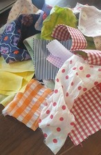 Vintage tiny scrap pieces