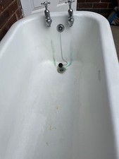White vintage cast iron Bath