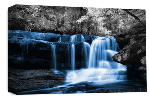 Large waterfall canvas print - waterfall,