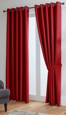 Blackout Curtains Thermal Ready Made Eyelet Ring- Energy Saving + Free Tie Backs