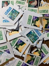 100 x 2nd Class Unfranked GB Christmas Stamps With Barcodes On Paper