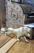 Heavy Brass Mid Century Tiger