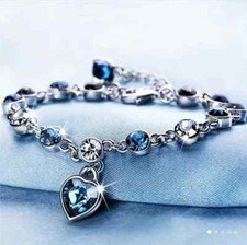 Crystal Silver Bracelet Women