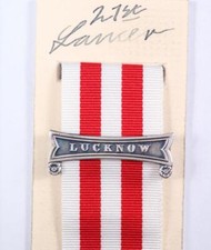 BRITISH ARMY NAVY INDIAN MUTINY FULL SIZE MEDAL LUCKNOW CLASP BAR SEPOY REBELS