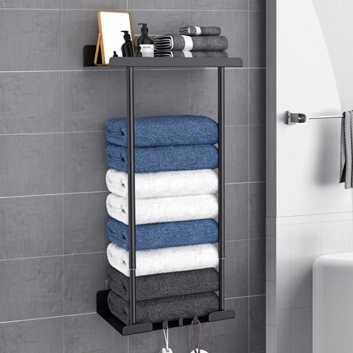 Wall mounted towel rack - mounted,