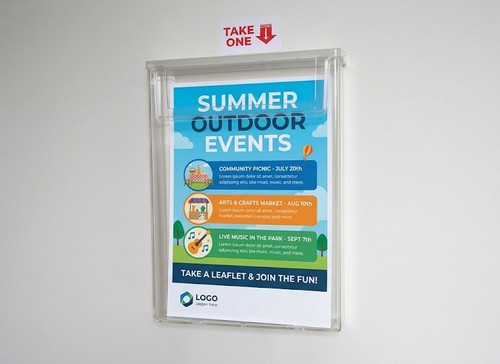Outdoor leaflet holder - a4,