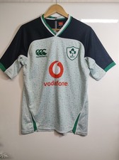 Ireland Rugby Jersey Shirt Top Canterbury Mens Size M Short Sleeve Green White