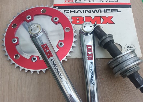 Old school bmx anlun crankset - school,