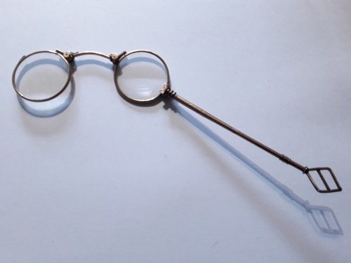 Antique folding lorgnette - folding,