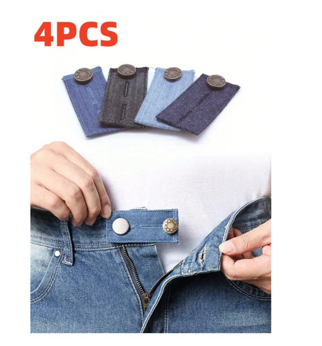 4pc denim waist extender - denim,