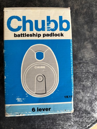 Chubb battleship padlock close - battleship,