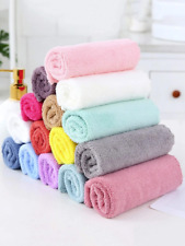 10pcs Bamboo Fiber Kitchen Towels Highly Absorbent Non-Linting Cloths - NEW