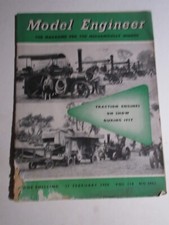 Model Engineer Magazine Vol. 118 No. 2962 Feb 27 1958 traction engines