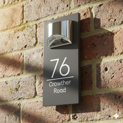 House number plaque - house,