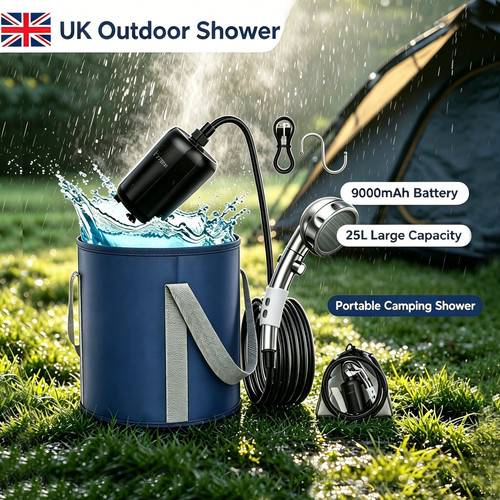 9000mah 25l camping shower - camping,