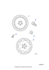 Jaguar Genuine Cover Road Wheel Trim Fits X-Type 2001-2010 Classic C2S2450