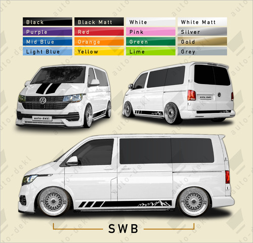 Fits transporter swb - vw, t6