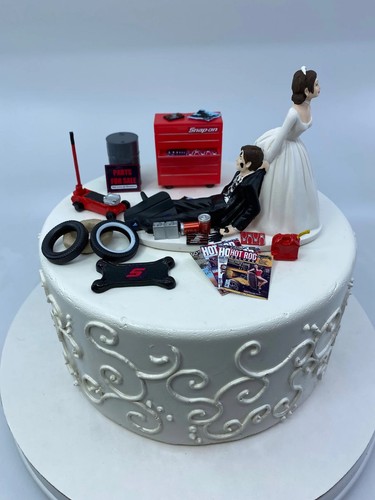 Funny auto mechanic cake - auto,