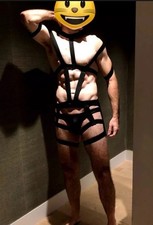 2 PCS  Men body chest harness