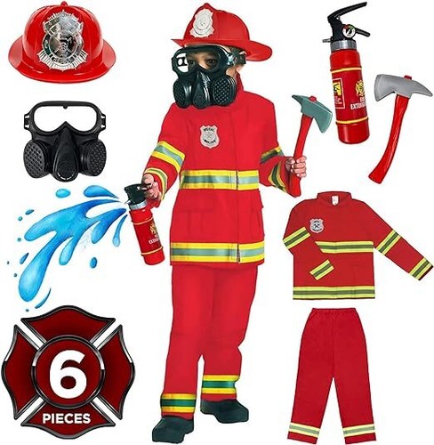 Boys red fireman - red,