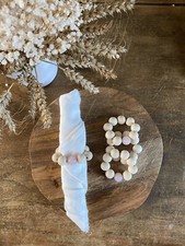 Wooden Beaded Napkin Rings