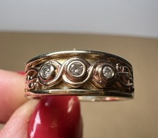 Clogau 9ct Welsh Gold Tree of Life Ring Diamond Ltd Ed. 1799/2200 Size O 5.49g