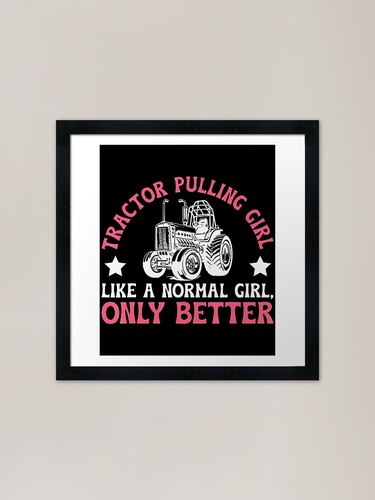 Tractor pulling girl - pulling,