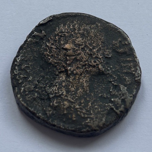 Roman bronze follis camp - bronze, “camp