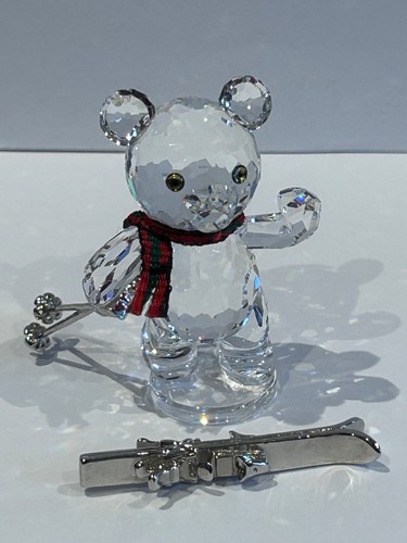 Swarovski kris bear with skis - swarovski,