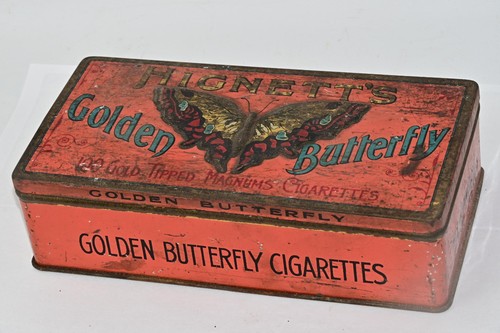 Cigarette tin vintage - cigarette,