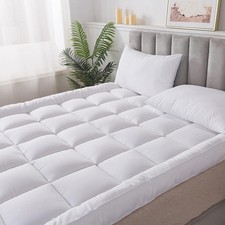EXTRA DEEP MATTRESS TOPPER 4INCH / 10CM SINGLE DOUBLE KING Hotel Quality