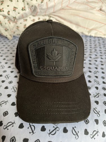 Dsquared2 black baseball cap - black,