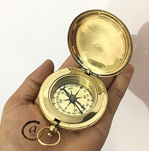 Solid brass push knob button - push,