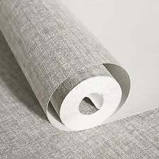 Plain Grey Textured Wallpaper