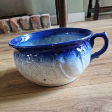 Vintage Blue Ceramic Chamber
