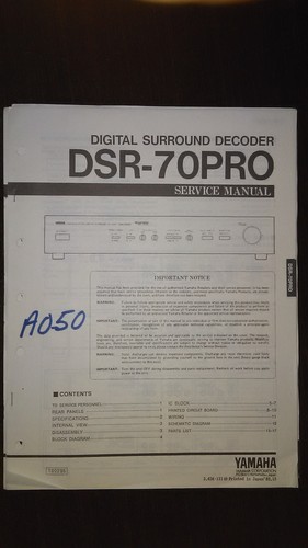 Yamaha dsr 70pro - yamaha, dsr-70pro