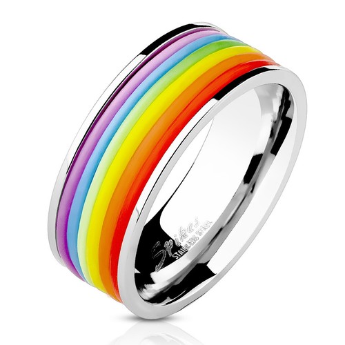 Rainbow rubber stripe - rainbow,