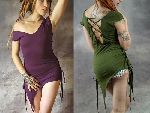 Corset side dress top pixie - side,