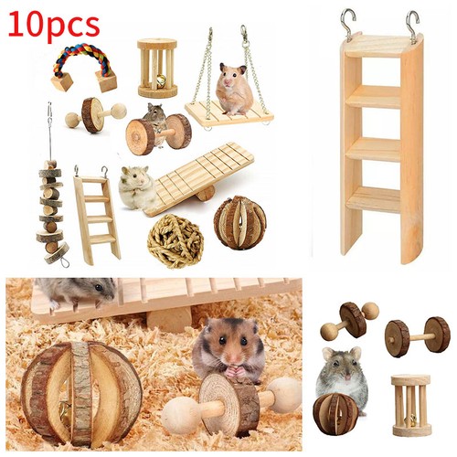 10pcs wooden hamster chew - 10pcs,