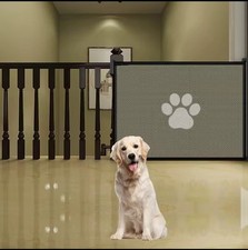 Dog Safety Gate Pet Safe Mesh Fence Portable Folding Baby Safety Gate