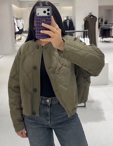 Zara oversized quilted short - oversized,