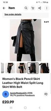 Women's Black Pencil Skirt