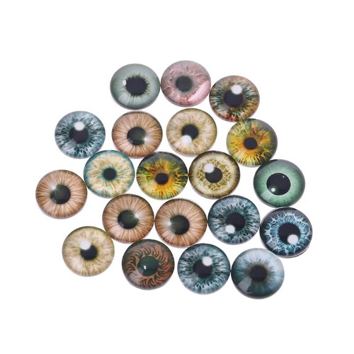 20pcs glass for doll - 20pcs, eyes